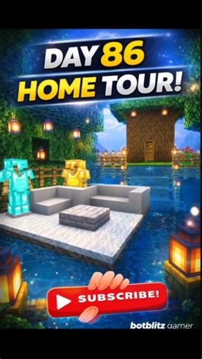 Day 86: Minecraft Luxury Treehouse Tour 🌳✨ #viral #ytshorts