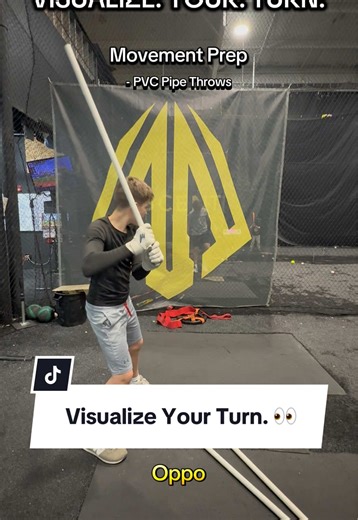 VISUALIZE YOUR TURN 👀🔥 🔥 PVC Pipe Throws: Load → Visualize → Deliver 🔸 PVC Pipe Throws train your body to move with intent while giving you instant feedback on your bat path and timing. By swinging the PVC with purpose, you learn how to control your turn and drive the ball to all fields. Equipment Needed: 3 PVC pipes or a bat 🔥 Opposite Field (Oppo): Stay connected → Drive it backside - Visualize sitting on a pitch and driving a backside line drive over the second baseman. - Stay through th