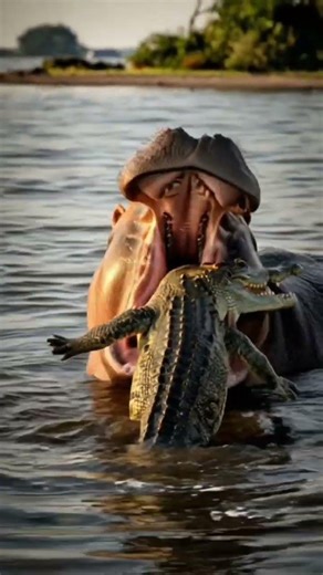 #angry hippo fighting crocodile 🐊🐊🐊🐊🐊🐊🐊🐊🐊🐊 hippo 🦛🦛🦛🦛🦛🦛🦛