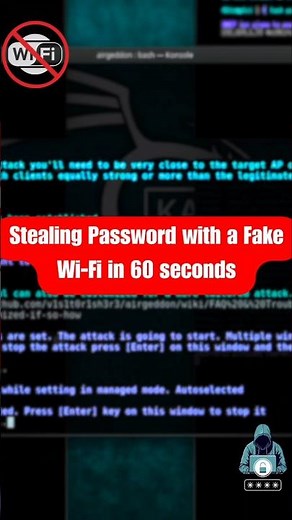 Hackers Can Create Fake WiFi networks… 😨 #hacking #kalilinux #cybersecurity #tech
