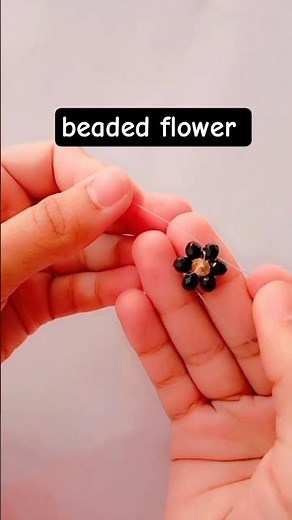 Beautiful Beaded Flower 🌸 | Easy Bead Art Tutorial | DIY Beaded Craft