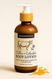 Tallow Lotion- Calendula Infused- Phthalate Free- Non Toxic Skin Care - Etsy