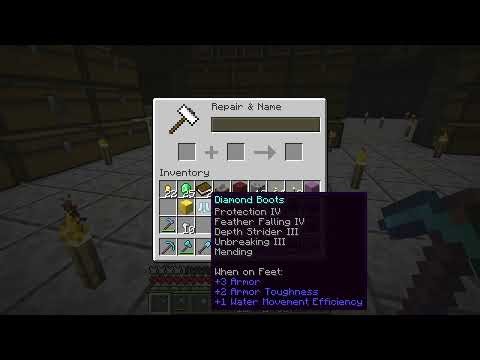 Feather Falling 4 on boots is very good to have - Minecraft 1.21