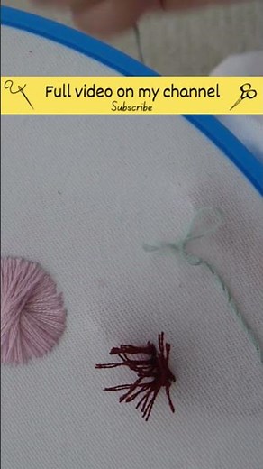 Stem stitch tutorial #embroiderytutorial