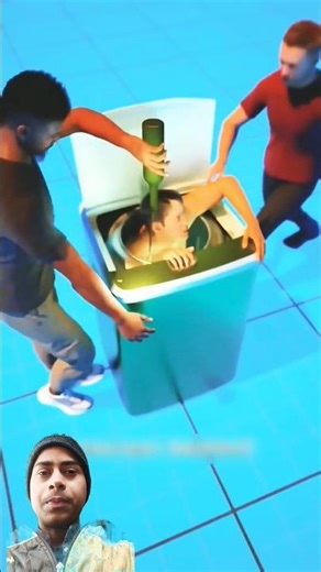 He Got Stuck in a Washing Machine😱😲 || #shorts​