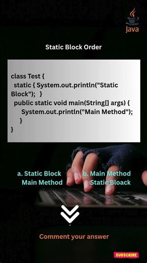 Java Tricky Question #2 | Static Block Order #codingtricks