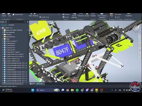 Tutorial 9 Autodesk Inventor VEX Robotics Español (Smart Cables para motores y sensores)