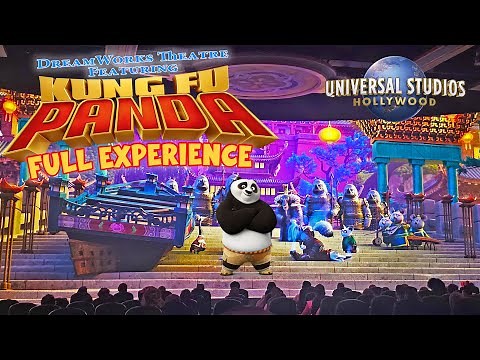 Kung Fu Panda Full Experience at DreamWorks Theatre Universal Studios Hollywood [4K]