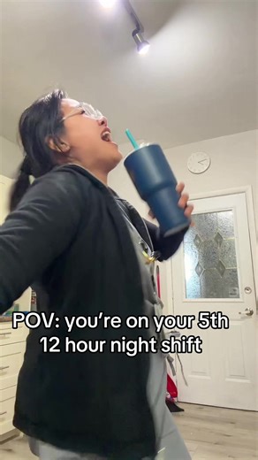 I be seeing things by the 3rd night 😵‍💫 #nurse #nightshift #unstoppable #unstable #nurselife