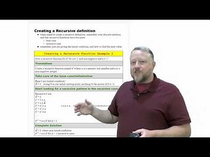 5 - Creating a Recursive definition