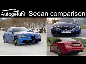 Alfa Giulia Veloce vs BMW 3-Series 340i vs Mercedes C-Class C43 AMG comparison REVIEW