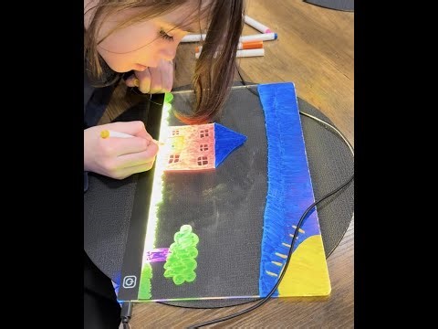 LED Drawing Board Message Board with Lights for led Note Board