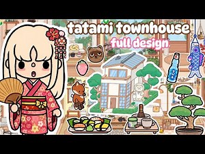 Japanese-Style Home Decor: Tatami Townhouse 🍣🇯🇵🍥 | Butter Channel | Full Design | TOCA BOCA