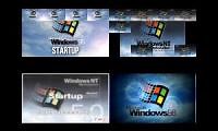 Mix of 4 videos from youtube : windows Sparta Remix quadparison 1