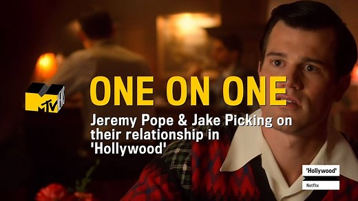 We spoke with Jeremy Pope and Jake Picking of Netflix's newest show 'Hollywood' to discuss meeting for the first time, working on the show, and being cast to play opposite one another. | MTV News