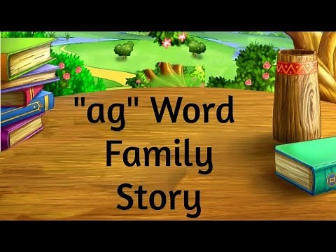"ag" Word Family Story. First step to read fluently.