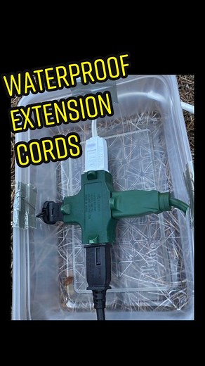 Waterproof those extension cords!! #extensioncord #safetyhack #nowyouknow #justdoit