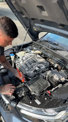 From dirty to clean this engine bay change is unreal