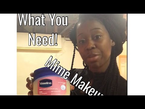 What You need to apply mime makeup |Clown make up| White face