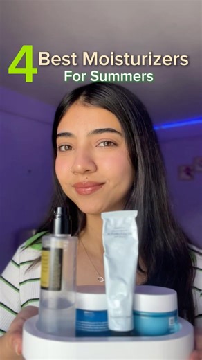 4 Best Moisturizers for Summers✅ Not Sponsored: #skincare #moisturizer #ytshorts #shortsfeed