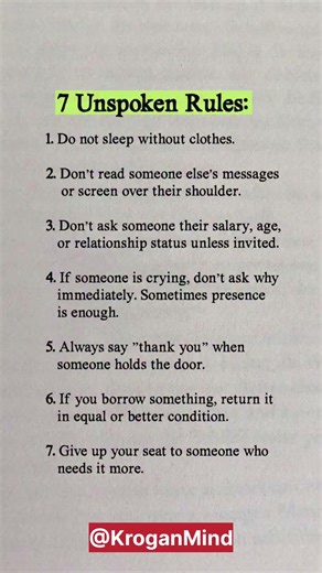 🤐 7 Unspoken Rules of Modern Respect #Etiquette #SocialSkills #Mindset #SelfImprovement #Respect