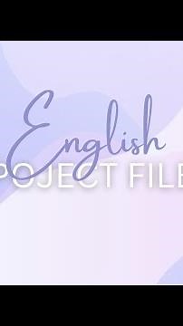 English Project File | CLASS 12 | TOPIC - Fear✨