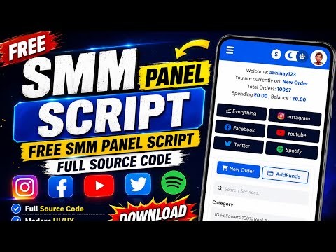 🔥 Free SMM Panel Script 2026 | Full Source Code Download