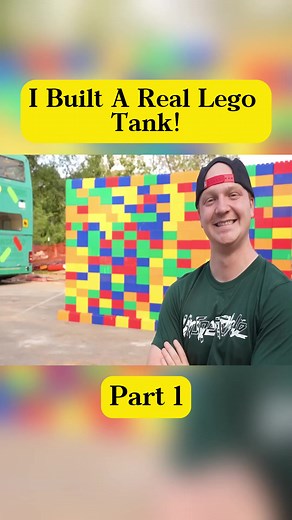 I Built A Real Lego Tank! - Part 1 #unspeakable #lego #legobricks #legocity #fyp #fypシ #foryourpage