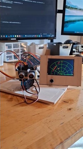 Ultraschall-Radar mit Arduino und TFT-Display, einfaches DIY Projekt