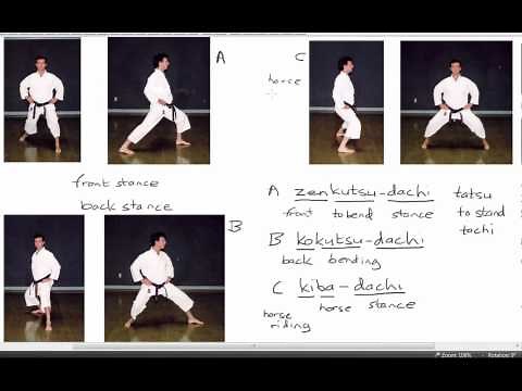 Karate Terminology: Basic stances (1)