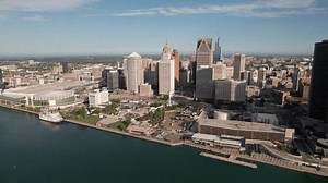 Clean Aerial Downtown Detroit 4k Stock Footage Video (100% Royalty-free) 3602135223 | Shutterstock