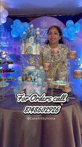 3 Tier Frozen Theme Cake | 5Kg Castle Cake | Custom Elsa Cake Design ❄️🎂