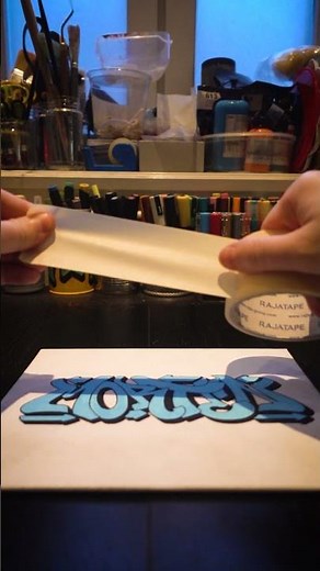 Custom Graffiti Canvas Process 🎨 Watch Me Paint “Morten”