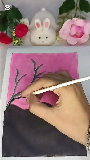 “Easy Sunset Tree Drawing – Simple Art for Beginners | #MadeByPrionti #art #painting