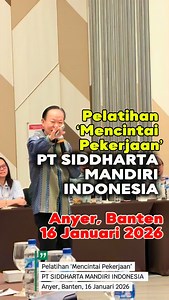 [PELATIHAN] Hari ini, Presiden @epdc.training Indonesia, Dr. Dr. (H.C.) Ponijan Liaw, M.Pd., CSM® memberikan pelatihan untuk para profesional di ponijanliaw @smichemicals. • Semoga ilmu, pengetahuan, dan pengalaman latihan hari ini dapat meningkatkan kinerja diri dan perusahaan. 😊🙏 • Anyer, 16 Januari 2026 • #podianyer2026 #ptsiddhartamandiriindonesia #podanpelatihansiddhartamandiriindonesia | Ponijan Liaw