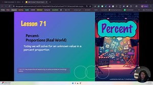 MathXL 7A Lesson 71 Percent: Proportions(Real World)