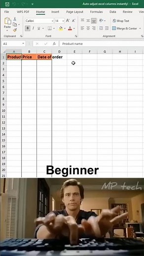 Auto-adjust excel columns instantly! 🔥 #exceltips #spreadsheets #office