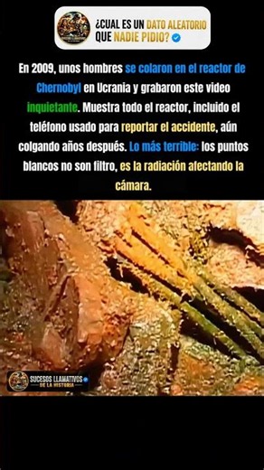 El inquietante video grabado dentro de Chernóbil. #Chernobyl #HistoriaReal