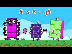 wow ! magical numberblocks multiplication by 8 | #learntocount #numberblocks #alphablocks #maths