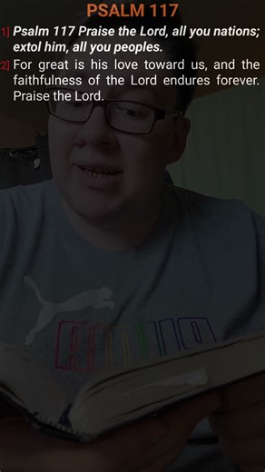 Psalm 117 - Daily Bible Read #biblestudy