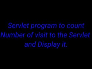 Servlet to create a variable counter using cookie || Netbeans || Enterprise Java.