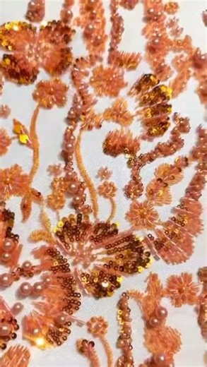 Embellished Beaded Tulle Fabric - Lace Fabric Store Online - Lace Fabric for Dresses | HN390