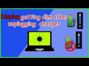 Pc brightness dim Issue after charger unplugging || how to use pc at full brightness🔆