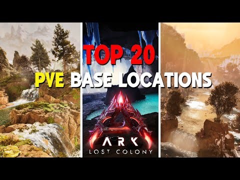 TOP 20 PVE Base Locations LOST COLONY | ARK: Survival Ascended
