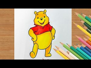 How To Draw Winnie The Pooh Super Easy | Step By Step Tutorial For Kids | Art Is My Soul🤗