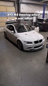 E92 M3 Steering wheel and Recaro seat upgrade 🫡 #Bmw #e92m3 #m3 #BMWm3 #cartok #e92 #bmwclub #bmwlife #e92coupe | 425 Motorsports