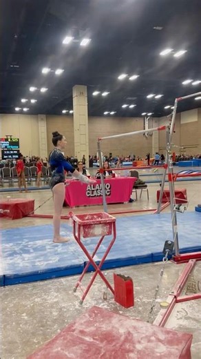 Alayna’s Level 7 bar routine!!#gym #gymnast #competition #level7 #bars