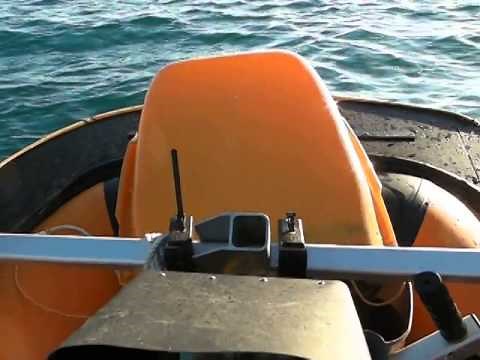 フィッシング＆スモールボート ゴムボに波よけ船首取り付け③実際の走行動画