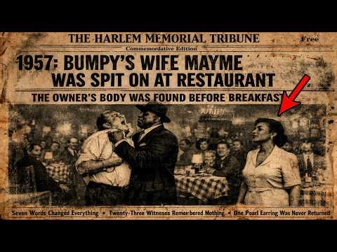 1957: Bumpy's Wife Mayme Was Spit On at Restaurant — The Owner's B*dy Was Found Before Breakfast