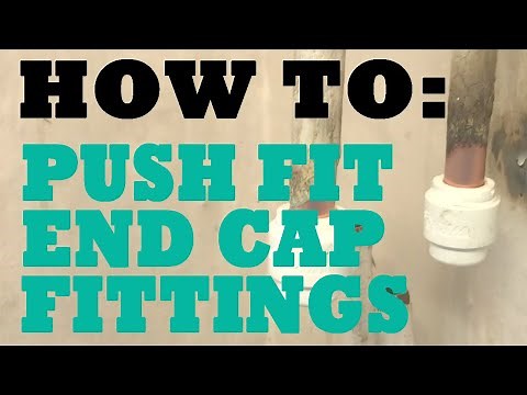 Renovate; How to fit and remove an End Cap push-fit plumbing fitting.